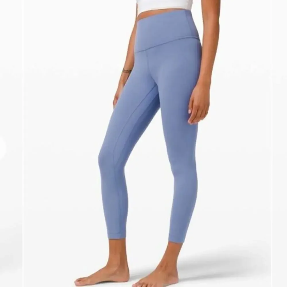 Lululemon Align High-Rise‎ Pant 25 Water Drop Blue Nulu Leggings LW5CTBS Size 20